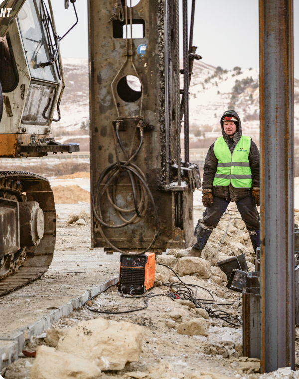 Забивка шпунта